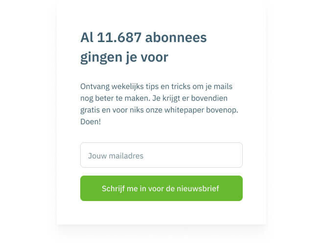 Extra inschrijvingen op je nieuwsbrief? Met onze tips stijgt je contactenlijst explosief.
